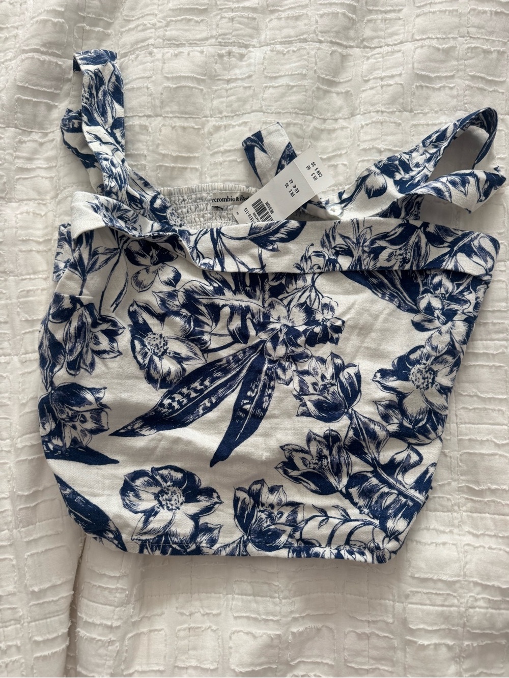 Abercrombie Linen Crop Top